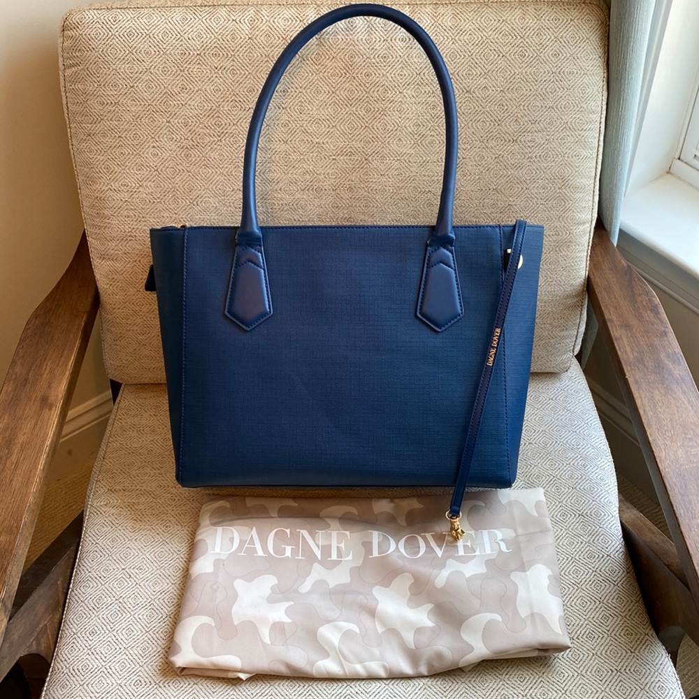 Dagne Dover Signature Tote Classic Bay Blue